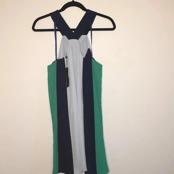 BCBGMaxAzria Aaila Pale Blue Halter Dress Sz Med - Picture 3 of 7